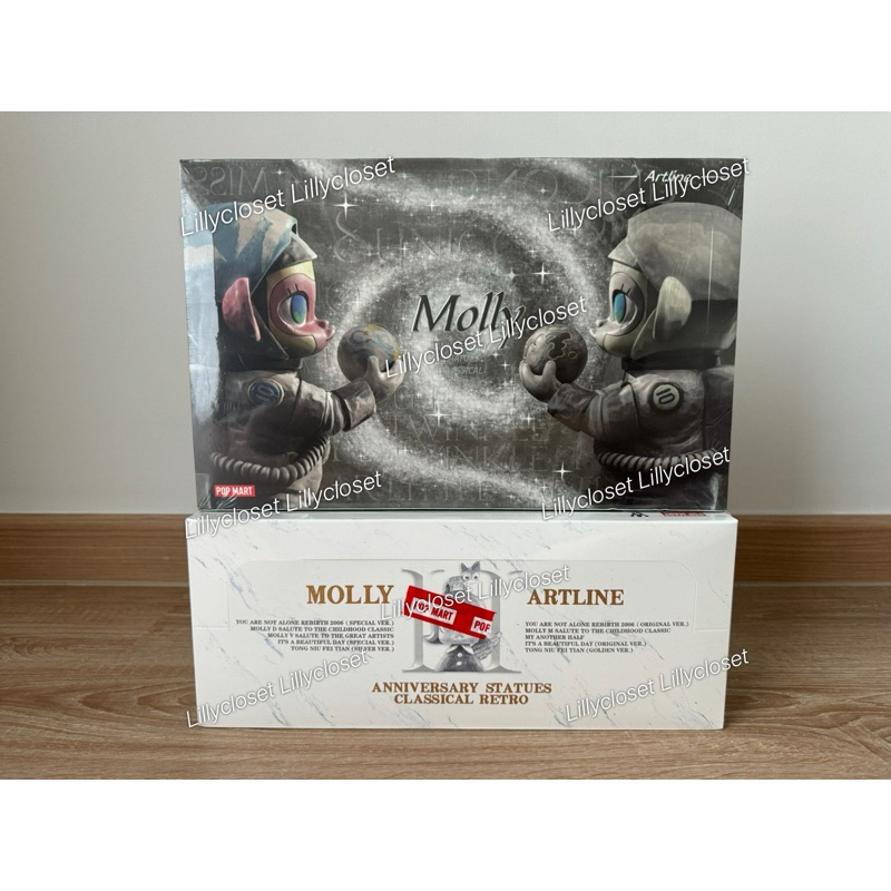 พร้อมส่ง ยกBox Molly Anniversary Retro 1 , Molly Anniversary Retro 2 POPMART มีใบเสร็จ