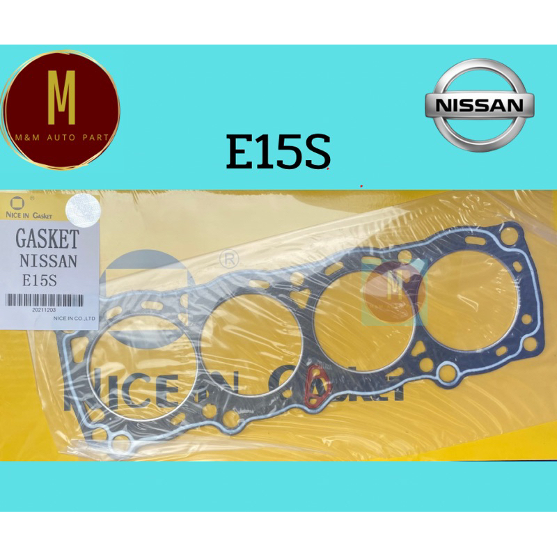 ประเก็นฝาสูบ NISSAN E15 SUNNY B11 PULSAR 8V 1500CC(77.5 MM) ยี่ห้อ nice in