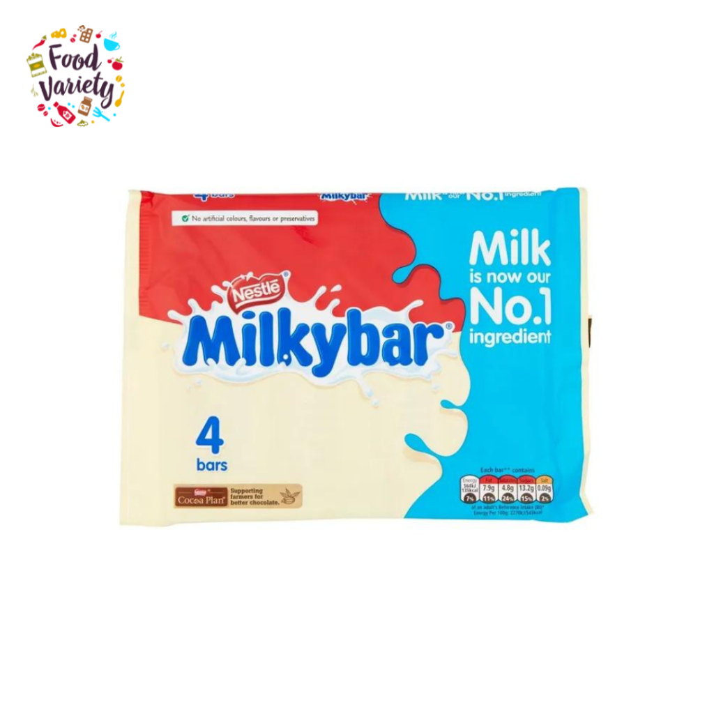 Nestle Milkybar White Chocolate Bar Multipack 25g 4 Pack มิลกี้บาร์ ช็อกโกแลตขาว 25 กรัม แพ็ค 4