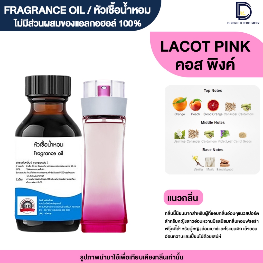หัวเชื้อน้ำหอม กลิ่น ลาคอส พิงค์ (LACOT PINK)