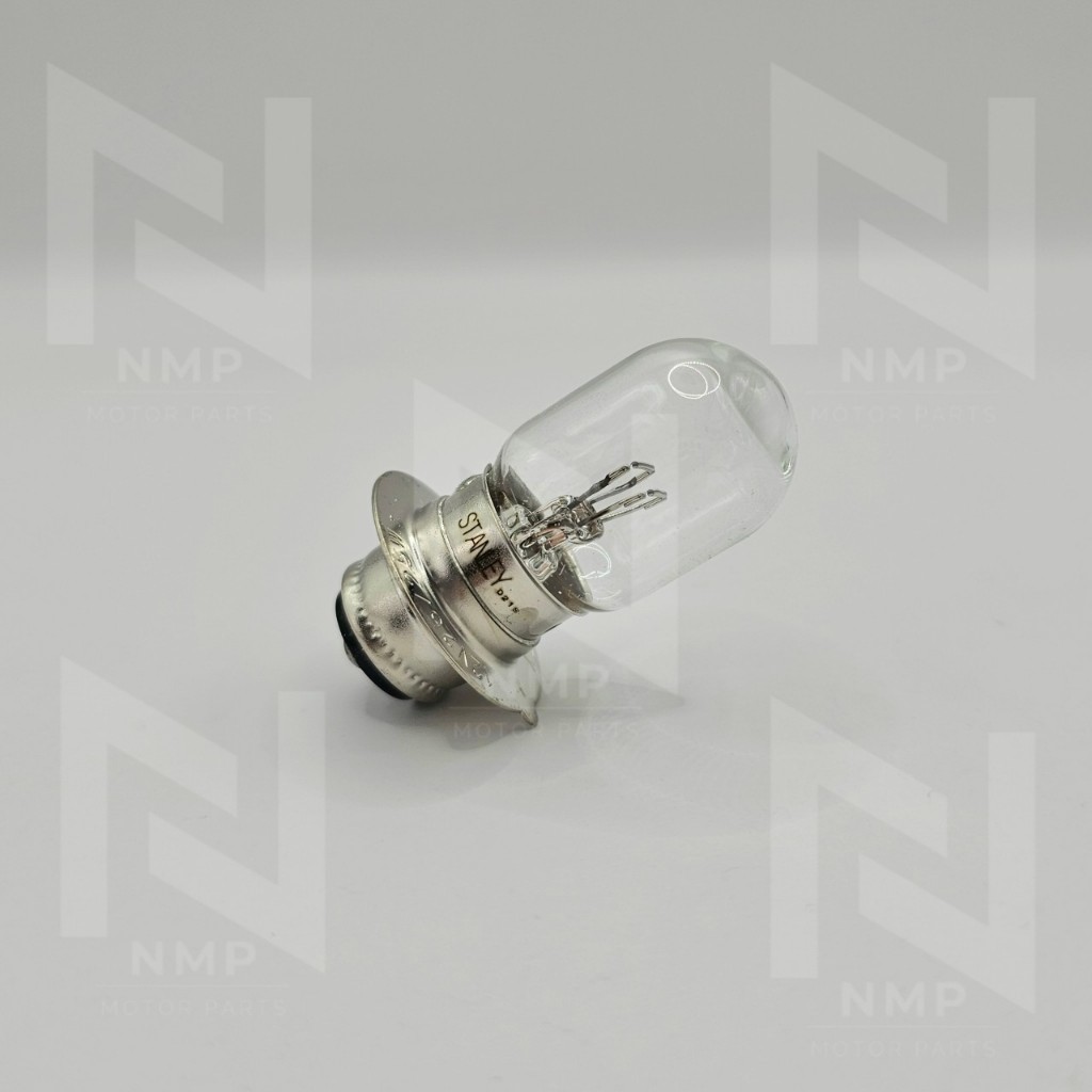 หลอดไฟหน้า แป้นเล็ก 12V 25/25W แท้ STANLEY BULB A3603 หลอดไฟแป้น  70