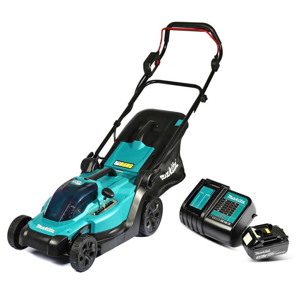 รถเข็นตัดหญ้าไร้สาย 18V 450W ระยะตัด 330 มม. รุ่น DLM330SF ถังเก็บหญ้า 30 ลิตร