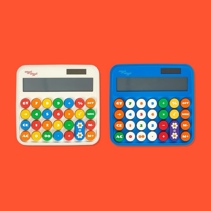 ❣️blue พร้อมส่ง❣️ [Wiggle Wiggle] Electronic Calculator: เครื่องคิดเลข retro