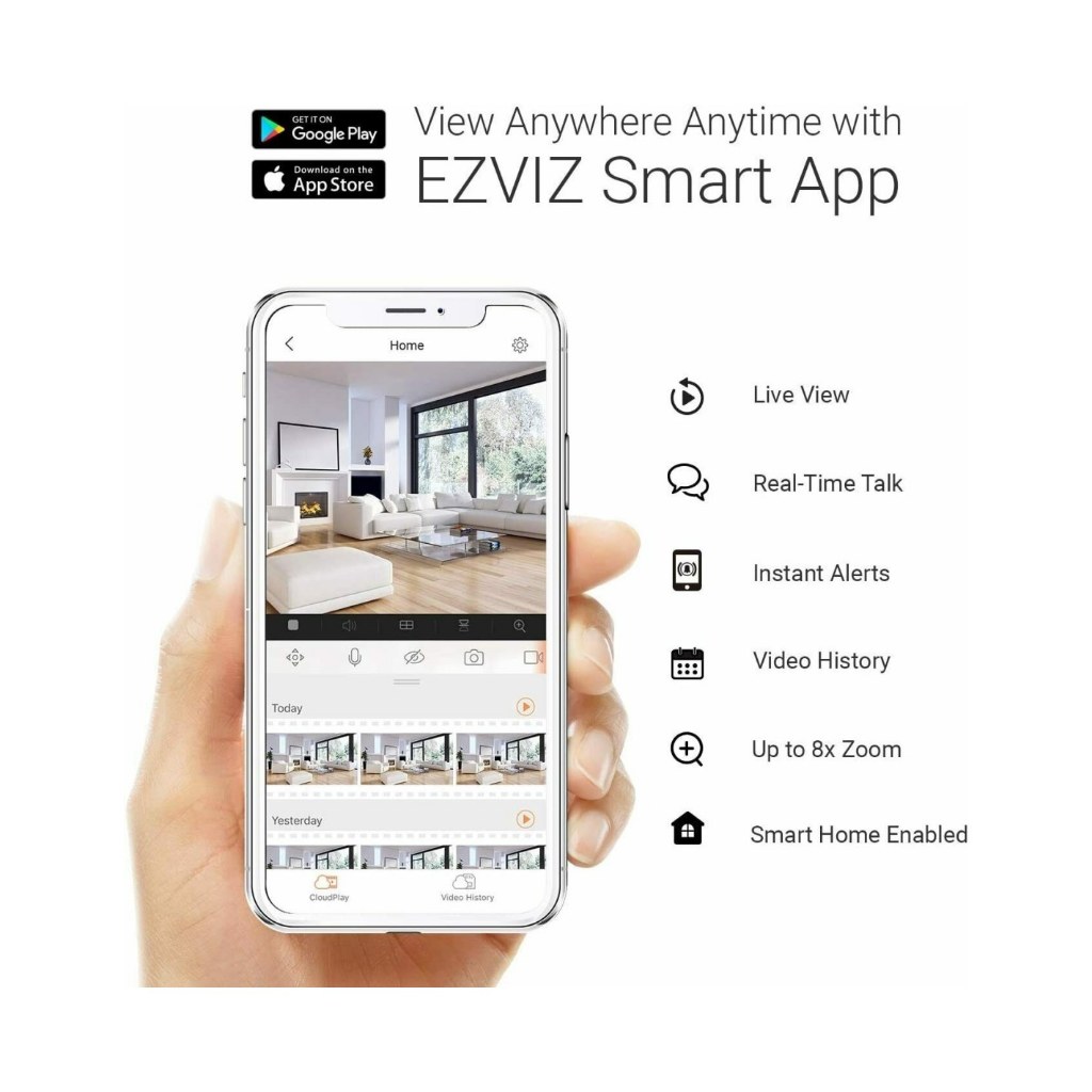 ⚡️เครื่องบันทึกไร้สาย⚡️ EZVIZ X5S Wireless NVR with HDMI & VGA Outputs ติดตั้งเองได้ รองรับต่อกล้อง WIFI สูงสุด 8 ตัว