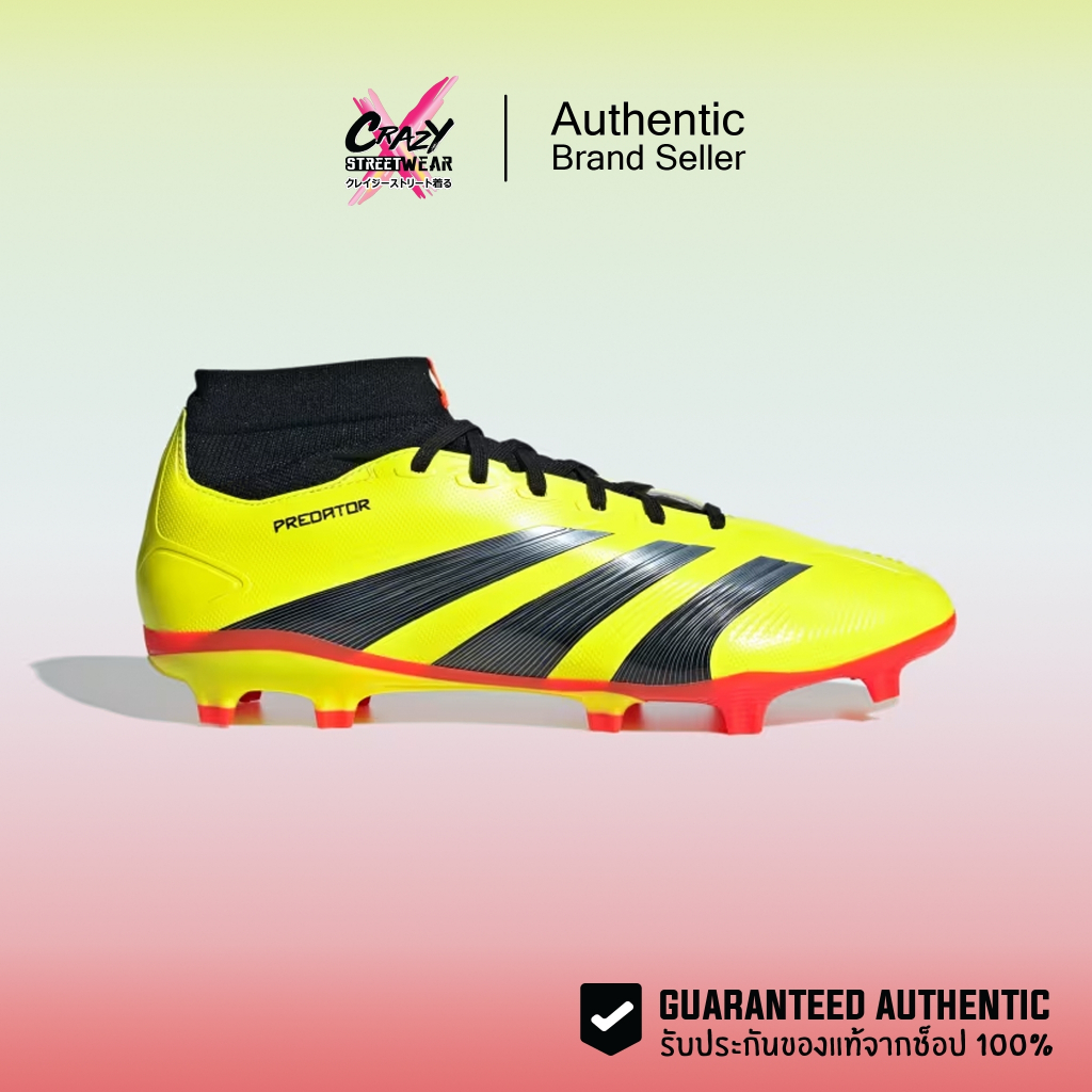 สตั๊ด Adidas Predator League Sock FG ของแท้ 100% IG7773 รองเท้าผู้ชาย รองเท้าฟุตบอล อดิดาส
