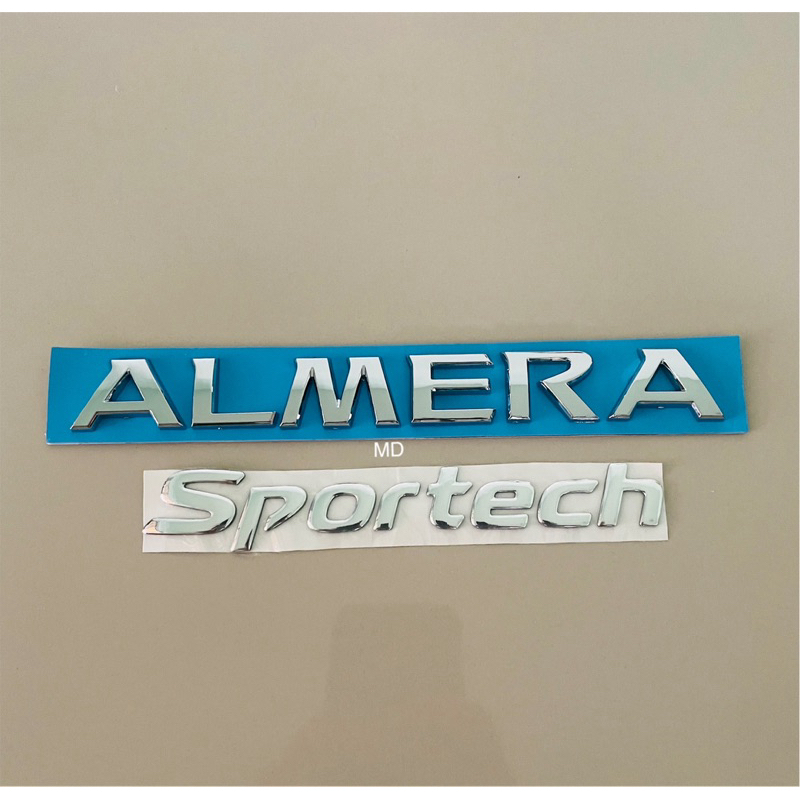 โลโก้ ALMERA Sportech ติดNissan ,นิสสัน ราคาต่อชิ้น