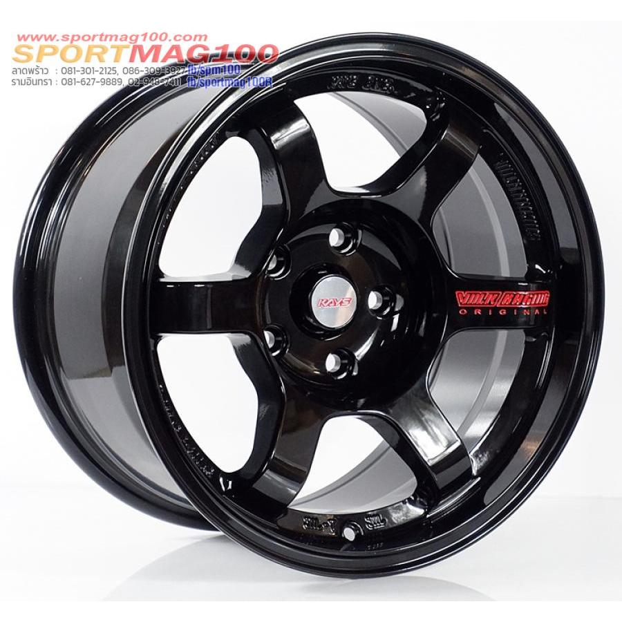 ล้อแม็กซ์ TE37 ก้านยก สีดำแวว 8-16นื้ว 5รู114 Offset0 [20486]