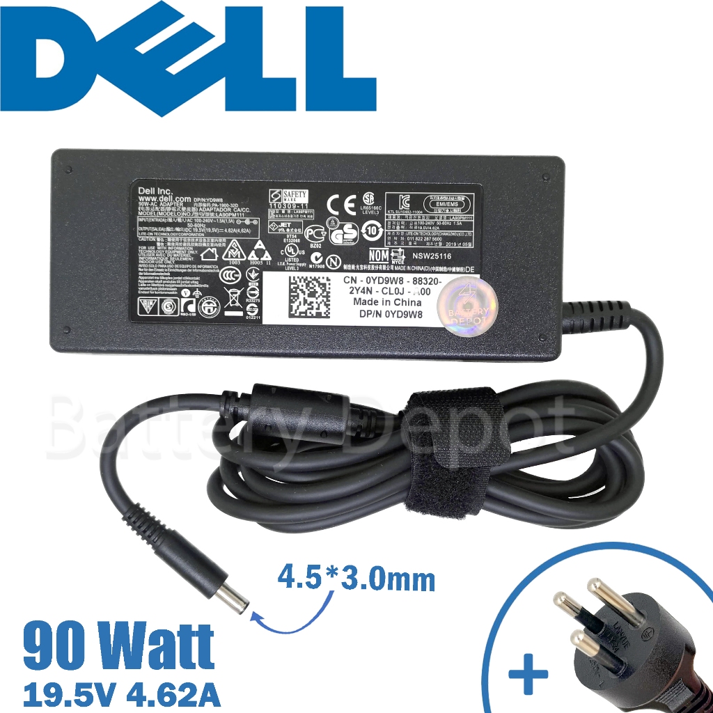 Dell Adapter Dell AIO Inspiron 3280 All-In-One 90W 4.5 สายชาร์จ เดล อะแดปเตอร์, สายชาร์จ Dell