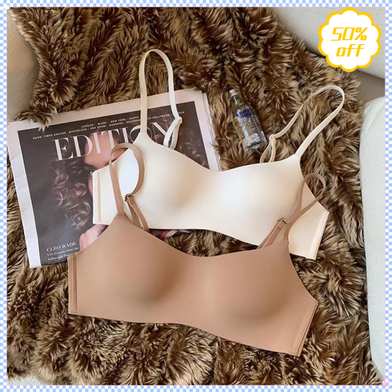 💗ส่งไวจากไทย💗Sexy bra ชุดชั้นในสตรีแฟชั่น บราดันทรง ชุดชั้นในไร้รอยต่อ บราบาง ดันทรง กันหลุด ไม่มีโครง สุขภาพดี ใส่สบาย