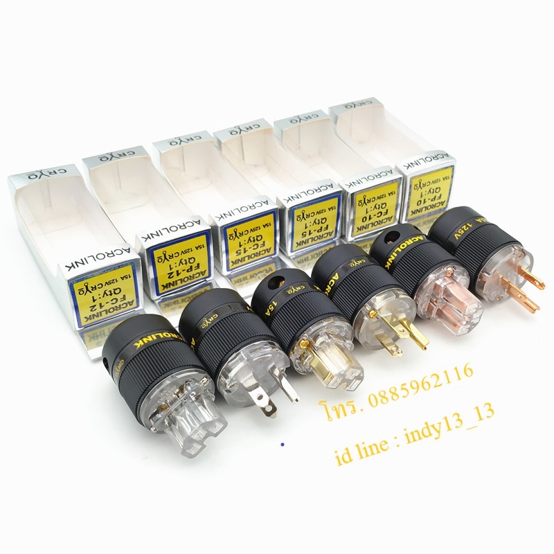 แบบไม่หุ้มตาข่าย สายไฟ Monster Cable  PowerLine 400 Signature Series หัวท้าย Acrolink cryo