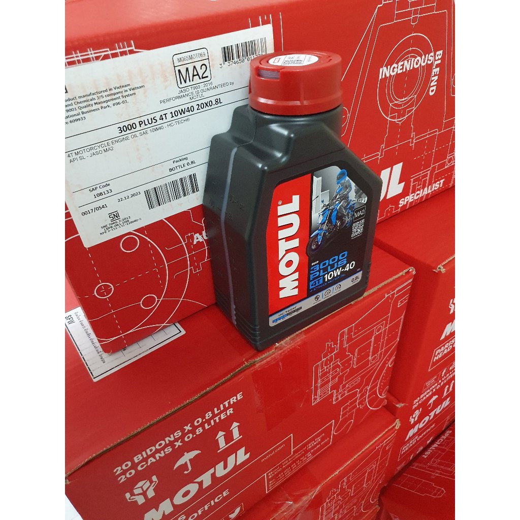 3000 Plus 10W40 0.8L. ยกลัง 20 ขวด