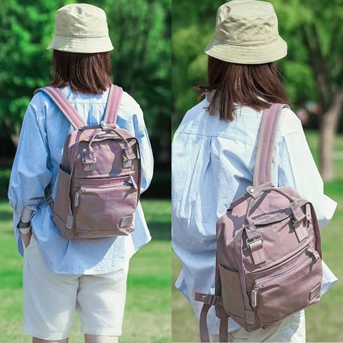 Qminica ของแท้100% Laptop backpack (Water Repellent ผ้าไล่น้ำ) กระเป๋าเป้สะพายหลัง