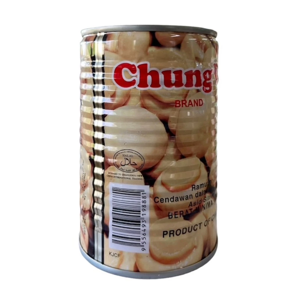 เห็ดเชมปิญอง กระป๋อง ในน้ำเกลือ chung wa 425 กรัม