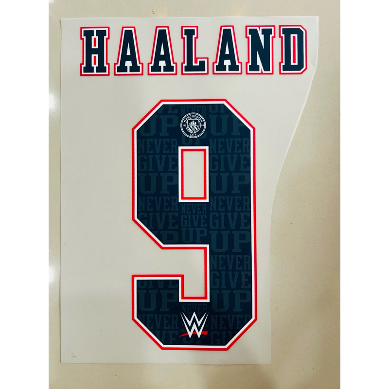 เบอร์ติดเสื้อทีมแมนซิตี้เบอร์รุ่นพิเศษร่วมมือกับWWE เบอร์เกรดAติดแน่น แน่นมาก