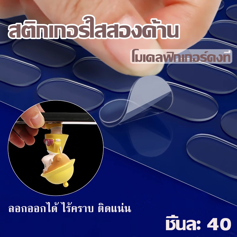 พร้อมส่ง เทปใสสองหน้า สติ๊กเกอร์ใส ไร้คราบ ติดแน่น ลอกได้ สติ๊กเกอร์โมเดลใส