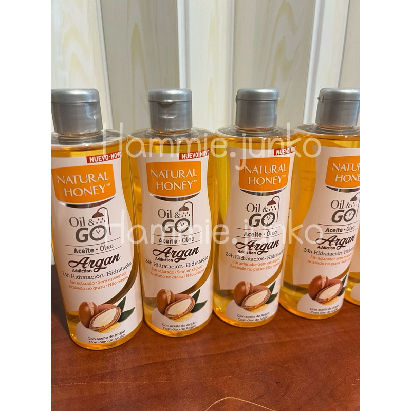 พร้อมส่ง อาร์แกนออย Natural Honey Body Oil Argan Oil 300ml. NEW Package