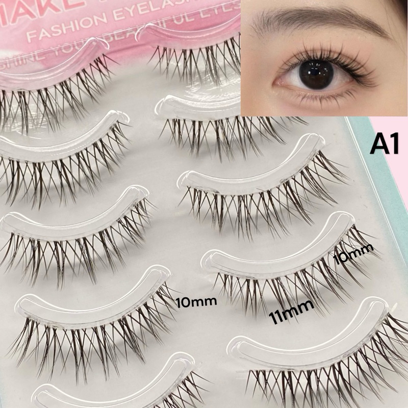ขนตาปลอม A1 ขนตาปลอมธรรมชาติ ขนตา ขนมิงค์ แบบธรรมชาติ 5 คู่ Eyelashes