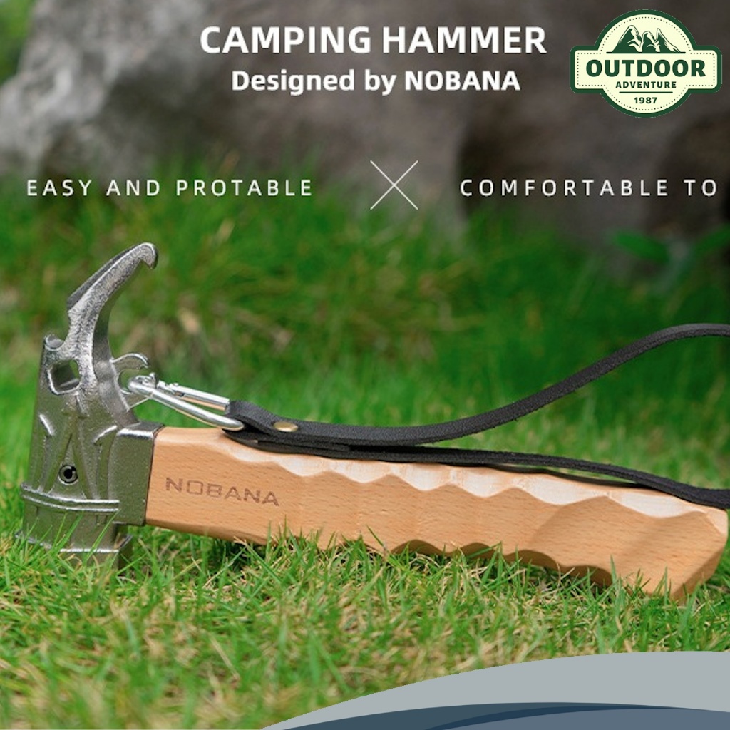 Nobana Mini Hammer ค้อนเหล็กด้ามไม้บีช