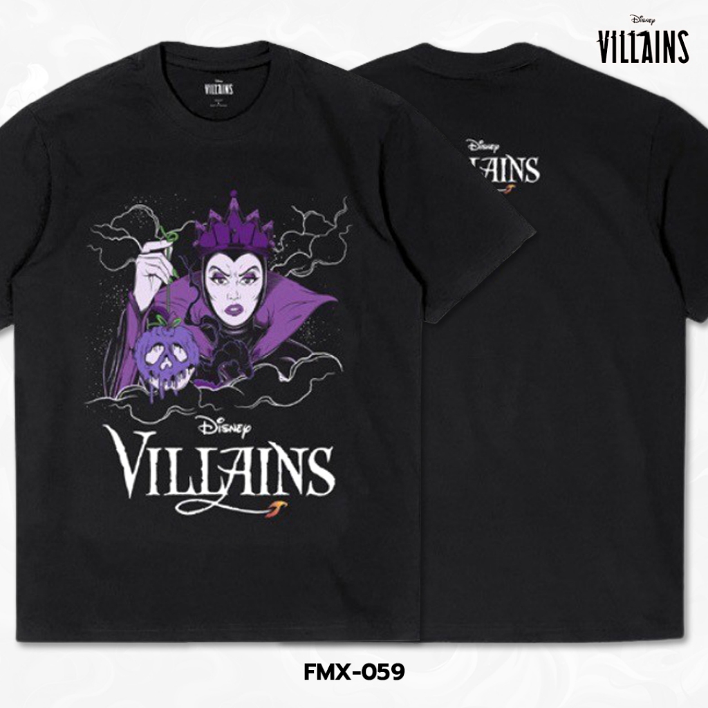 Power 7 Shop เสื้อยืดการ์ตูน "Villains" ลิขสิทธิ์แท้ DISNEY (FMX-059)