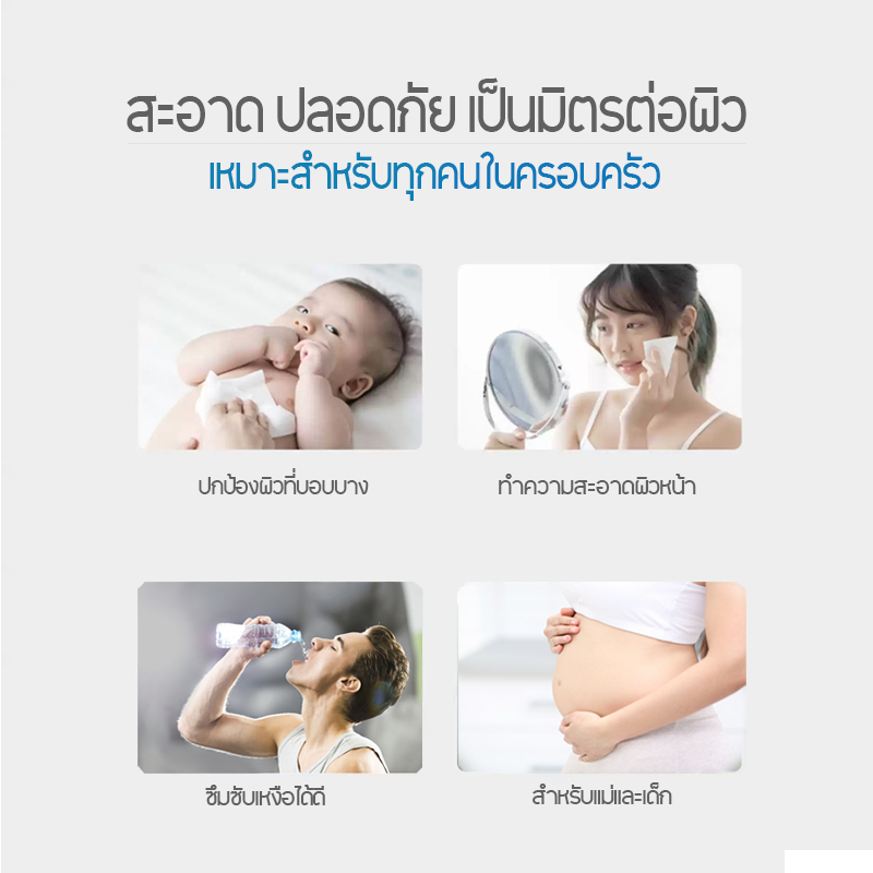 COCOFON กระดาษเช็ดหน้า เด็กทารกผิวแพ้ง่าย หนา3ชั้น 40แผ่น x 1ลัง (20ห่อ) โลชั่น ทิชชู่ โคโคฝน Lotion Tissue - รูปที่ 4