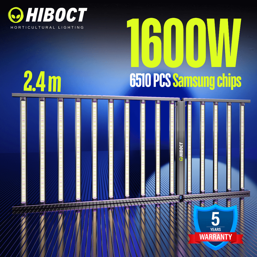 พร้อมส่ง HIBOCT C-1600W 2.4m big size ไฟปลูกต้นไม้ LED GROW LIGHT SAMSUNG Chips full spectrum