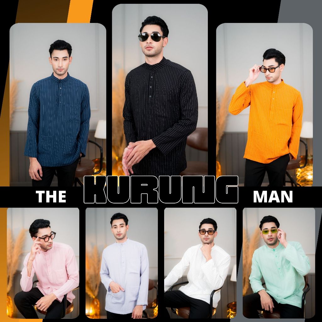 เสื้อกุรงผู้ชายแขนยาวลายทาง แขนปล่อย เนื้อผ้าทิ้งตัวใส่แล้วเข้าทรงสวย ใส่แล้วดูดี KR47 วาริสมุสลิม