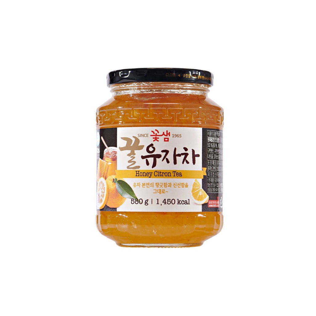 [ของแท้] 꿀유자차 KOTSAM Honey Citron Tea (ชาส้มผสมน้ำผึ้งเกาหลี) 580g/1kg