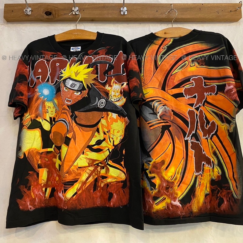 NARUTO Shippuden OVP นารุโตะ เสื้อการ์ตูน เสื้อวินเทจ heavy vintage shirt