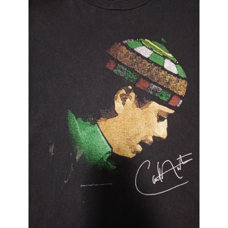 เสื้อยืดลาย Carlos Santana River Of Colors วินเทจ