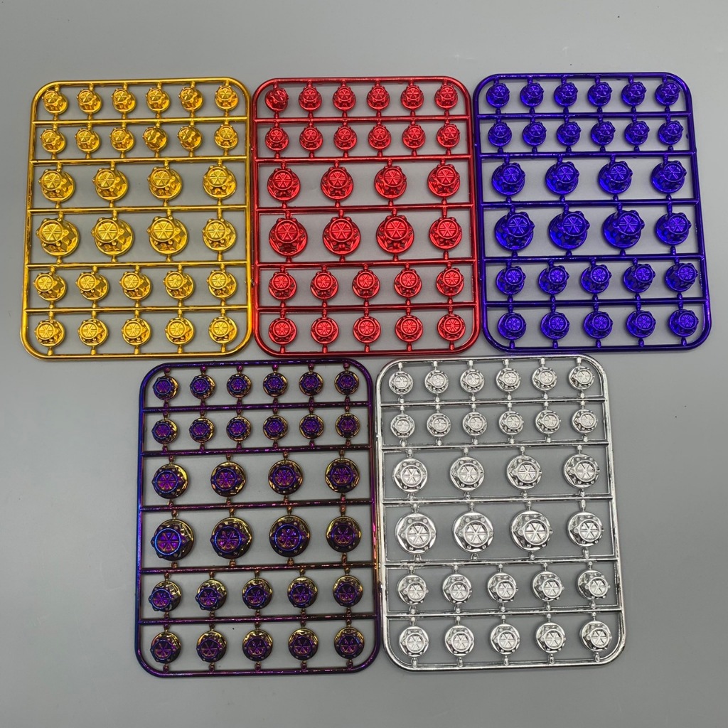 ฝาครอบหัวน๊อต,ฝาครอบน๊อตสี,ครอบหัวน๊อตแต่ง,น๊อตแต่ง (หัวเจาะดาว) สีทอง มี 30 ชิ้นต่อ1ชุด