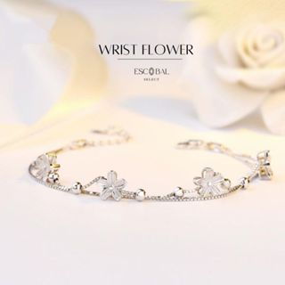 ESCOBAL กําไลเงิน Wrist Flower สร้อยข้อมือเงินแท้ ดีไซน์สุดน…