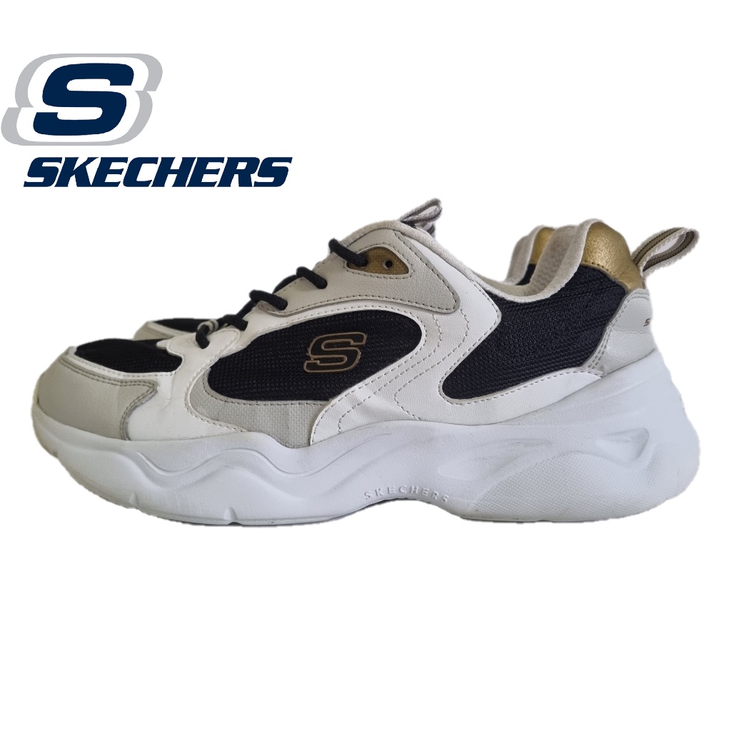 Skechers D'Lites เบอร์ 41/26cm มือสอง พื้นนุ่มเดินสบาย