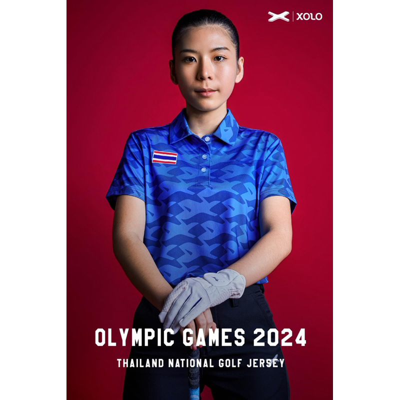 รหัส 040095 OLYMPIC GAMES 2024 XOLO GOLF JERSEY  (WOMEN) ช่วยป้องกันแสงแดดและรังสี UV