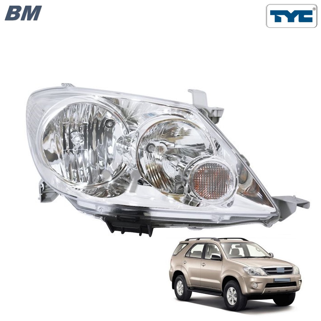ไฟหน้า FORTUNER 2004 ฟอร์จูนเนอร์ TOYOTA ปี 2004 2005 2006 2007 2008 รุ่นแรก* TYC *