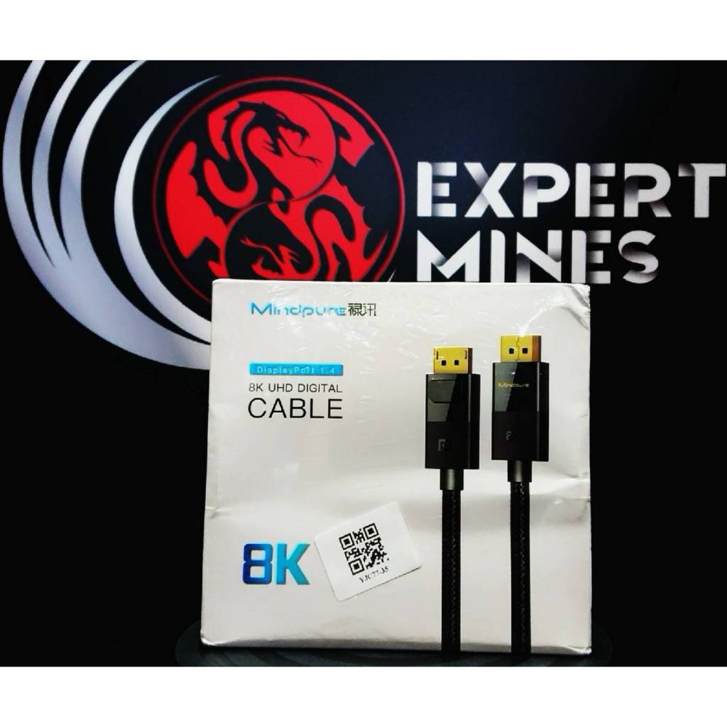 MINDPURE DISPLAY PORT 1.4 8K UHD DIGITAL CABLE