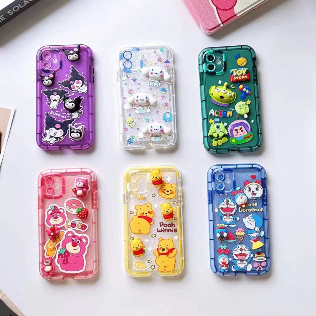 เคส ขอบเรืองแสง การ์ตูนนูน สำหรับรุ่นไอโฟน I13 I13PRO I13PROMAX I14 I14PRO I14PROMAX i11 I7P I8P XR I12 I12PROMAX