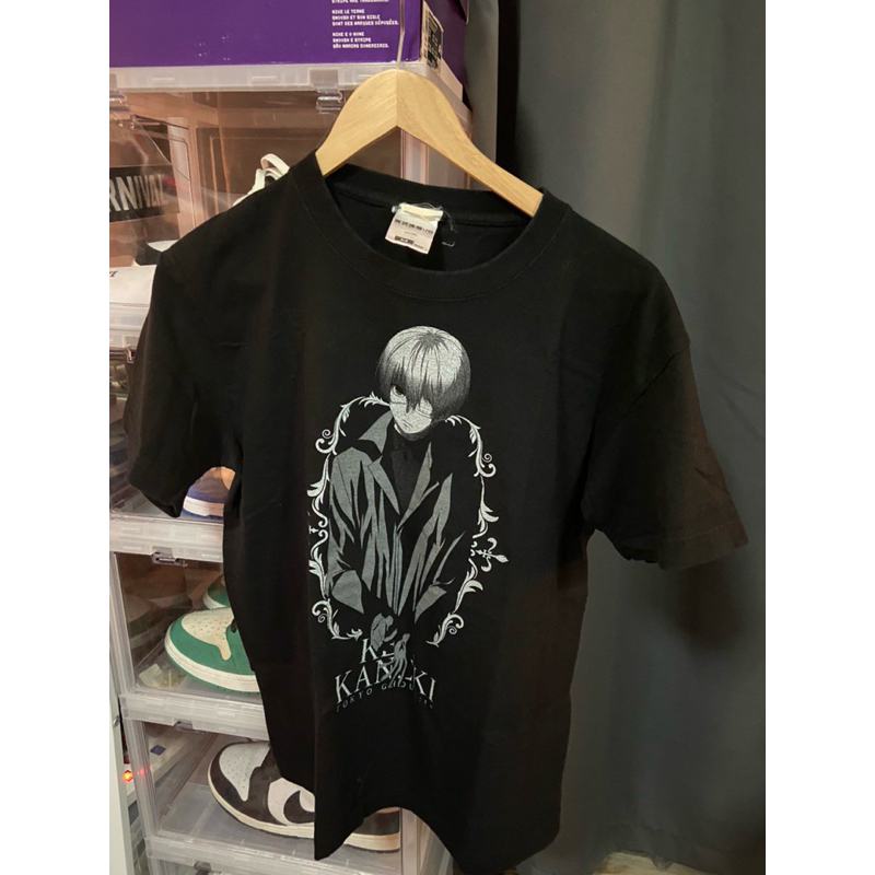 Tokyo Ghoul Re Kaneki Ken Black Tshirt M เสื้อแขนสั้นมือสอง