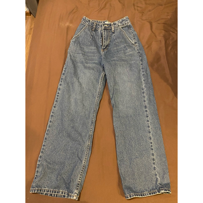 ยีนส์ขากระบอกป้าย SARAN ไซส์s