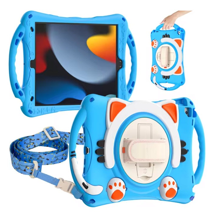 EVA Kids ลายการ์ตูน เคส สำหรับ ไอแพด 10.2 Gen 7 8 9 Air3 10.5 mini 1 2 3 4 5 Gen 5 / 6 9.7 Air Air2