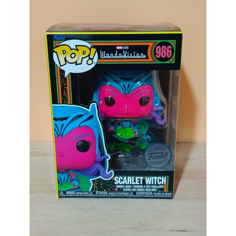 Funko Pop! : WandaVision - Scarlet Witch with Darkhold Book Blacklight