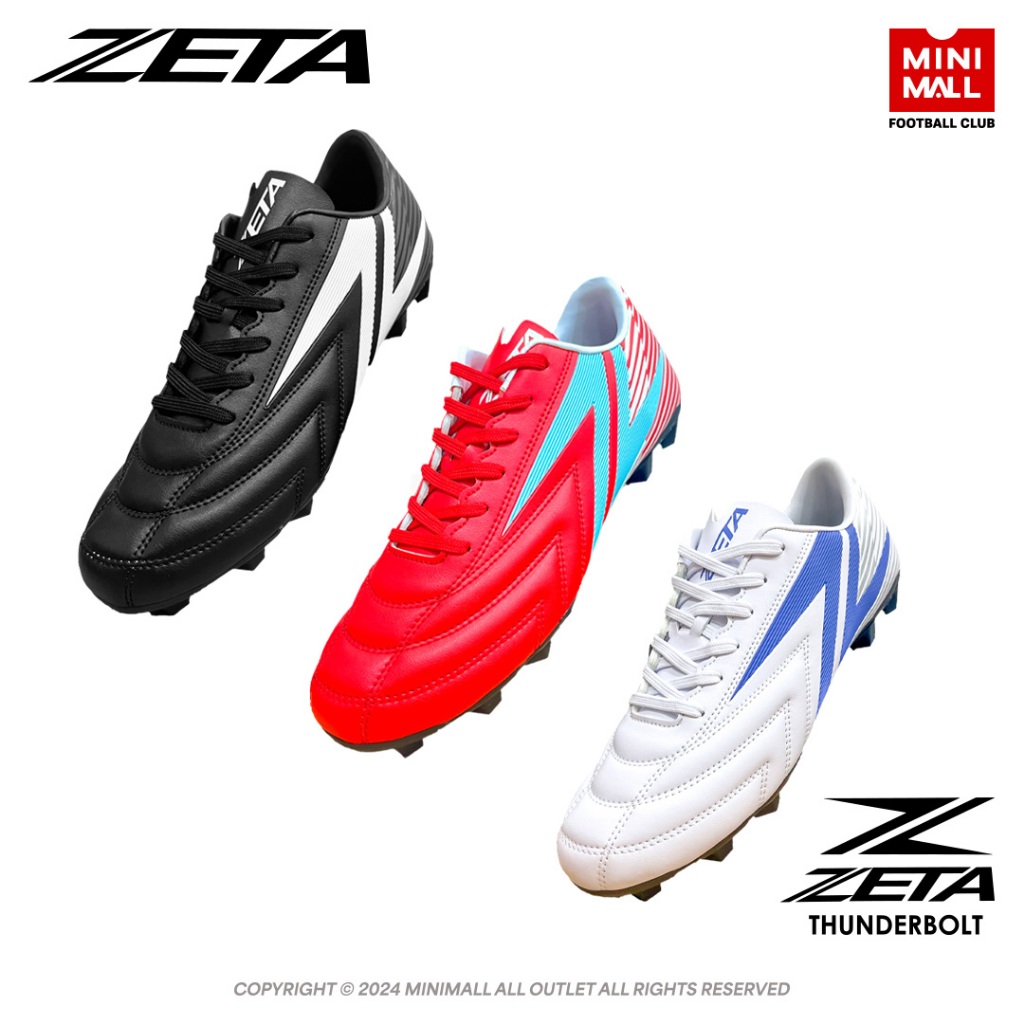 รองเท้าสตั๊ด ZETA THUNDERBOLT ZTFSC01 รองเท้าฟุตบอล หนังสังเคราะห์เกรดพรีเมี่ยม ทนทาน ZETA X MINI M