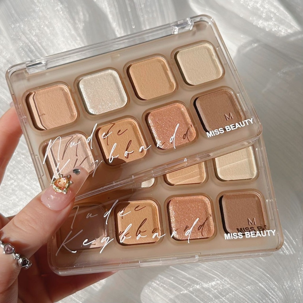 Miss Beauty Nude Keyboard [G-124] อายแชโดว์ 8 ช่อง สีสวย โทนนู้ดๆ ติดทนยาวนาน เนื้อนุ่มละมุน สินค้าพร้อมส่ง