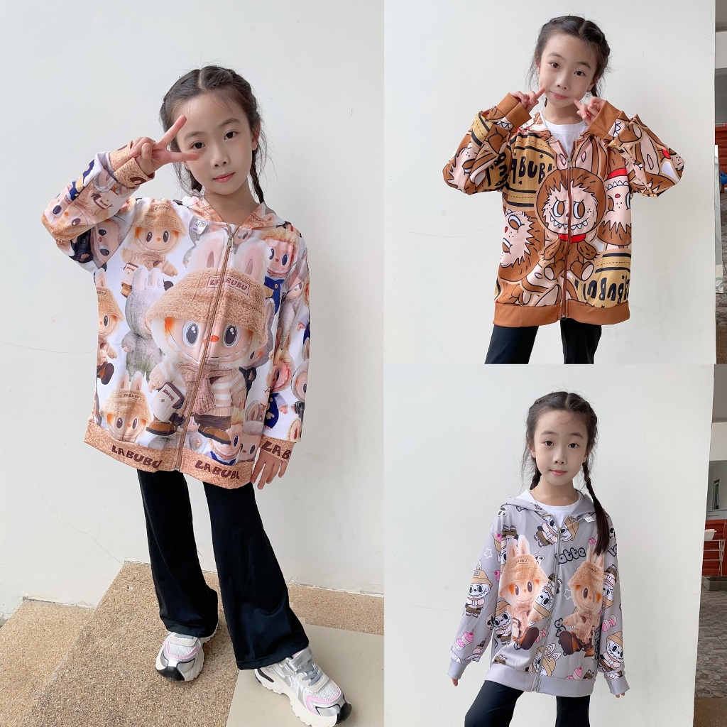เสื้อคลุมเด็กลาบูบู้ เสื้อกันหนาวเด็กลายน่ารักๆ ผ้านิ่มดีใส่ได้ทั้งชาย/หญิง สินค้าพร้อมส่ง