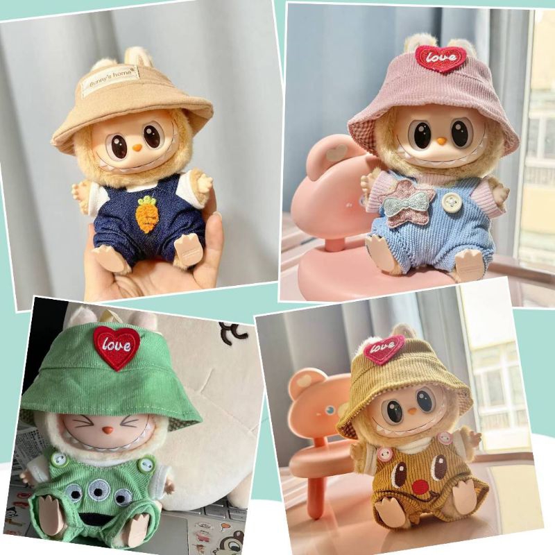 (ร้านไทย พร้อมส่ง)ชุดเสื้อผ้าตุ๊กตา labubu ลาบูบู้ V.2 น่ารักๆ