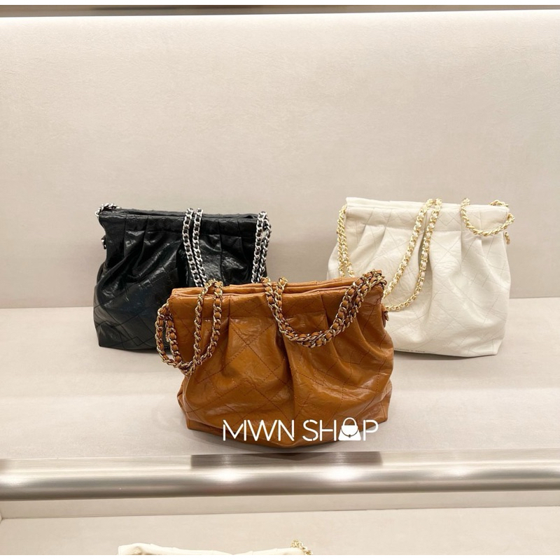 Charles & keith Duo Chain Handle Shoulder Bag size s m l กระเป๋าสะพายไหล่ สะพายข้าง เป้ ของแท้จากชอป