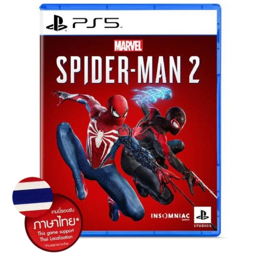 มือหนึ่ง SpiderMan 2 PS5 zone3 รองรับภาษาไทย มือหนึ่ง พร้อมส่ง