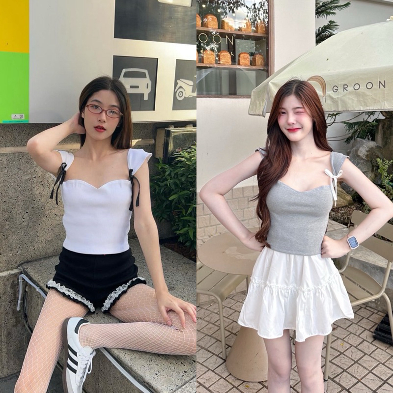 SISSOEUR : Mamie top (เสื้อ)