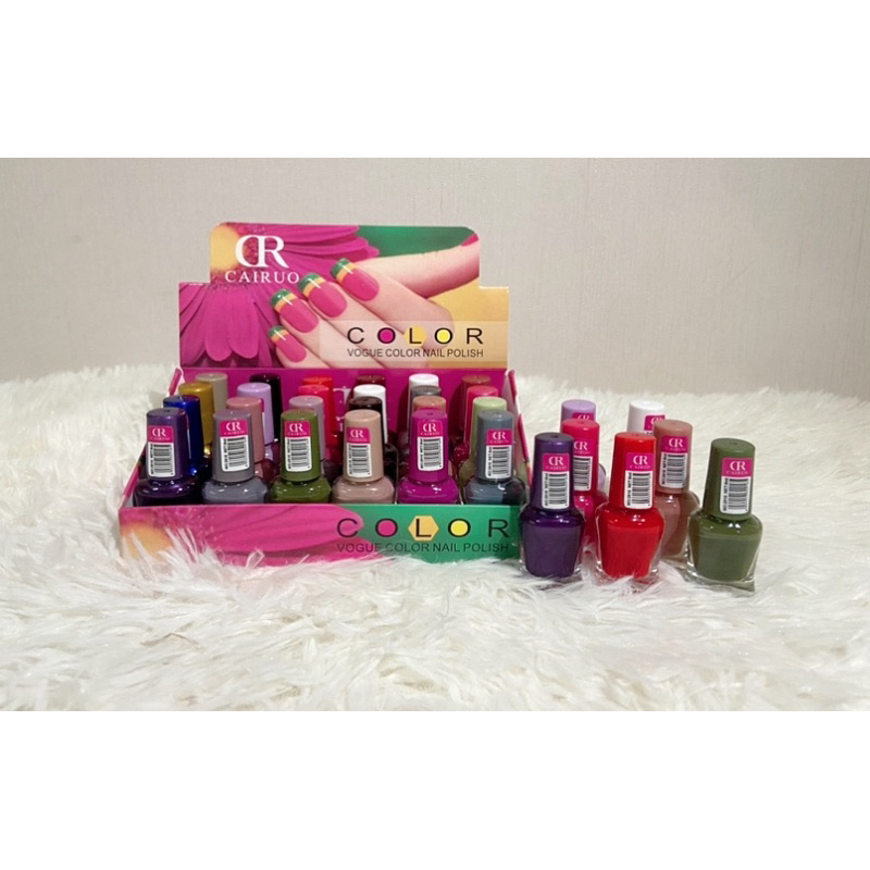 ยกแพ็ค คละสี(1×24)ยาทาเล็บจิ๋ว 8ml.สีติดทนนาน แห้งเร็ว (ไม่ใช่สีเจล)#2916