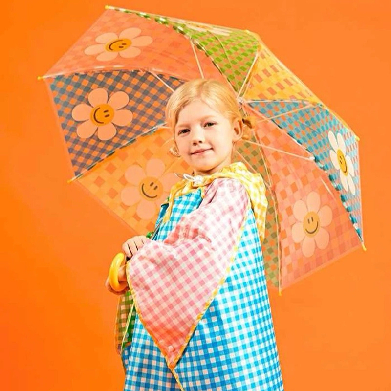 ☔️[พร้อมส่ง]ร่มใส Wiggle Wiggle Kids Transparent Umbrella ลาย Cotton Candy ⛅️