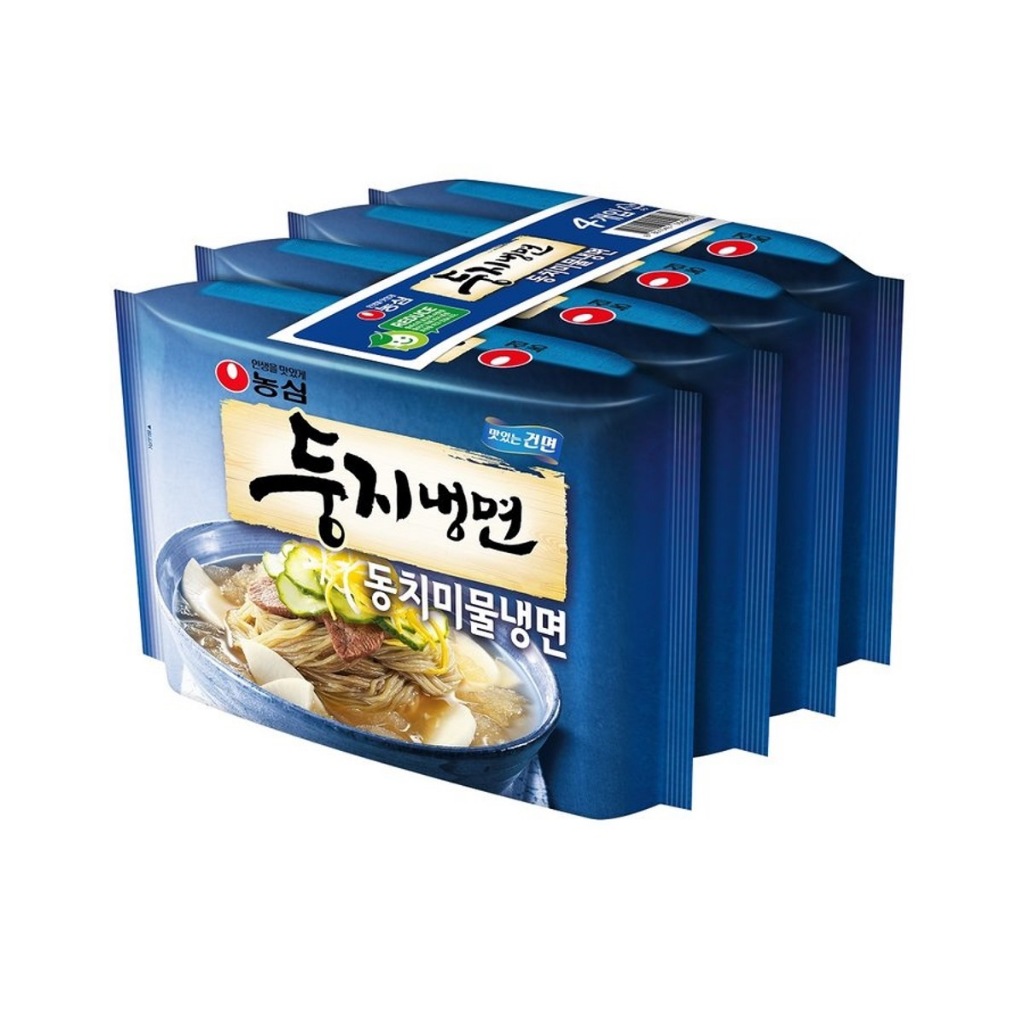 [ของแท้] 둥지물냉면 Nongshim Cold Noodle (บะหมี่เย็นกึ่งสำเร็จรูป) 162g*4